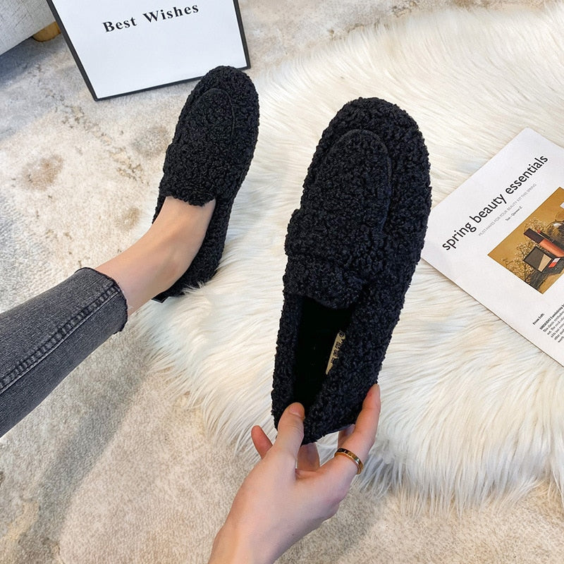 Luxe Pluche Damespantoffels – Warme Antislip Sloffen voor Thuiscomfort