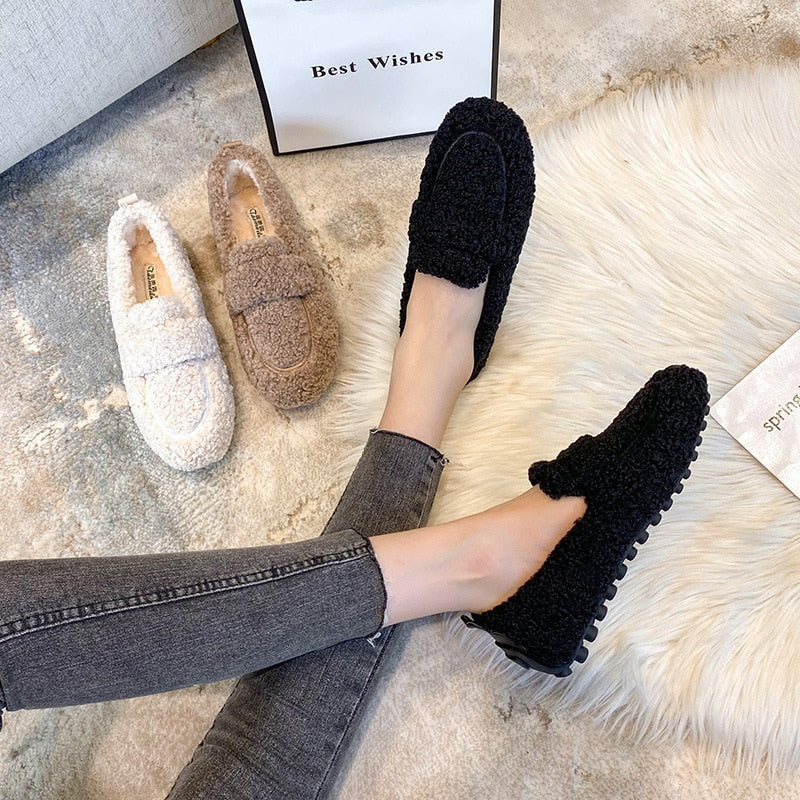 Luxe Pluche Damespantoffels – Warme Antislip Sloffen voor Thuiscomfort