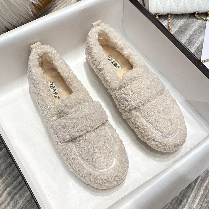 Luxe Pluche Damespantoffels – Warme Antislip Sloffen voor Thuiscomfort