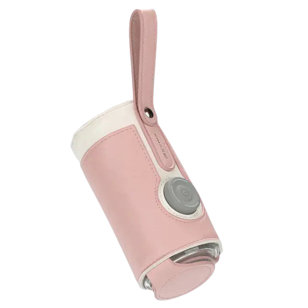 WarmNest Pro Draagbare Flesverwarmer – USB Oplaadbaar & Veilig voor Babyvoeding