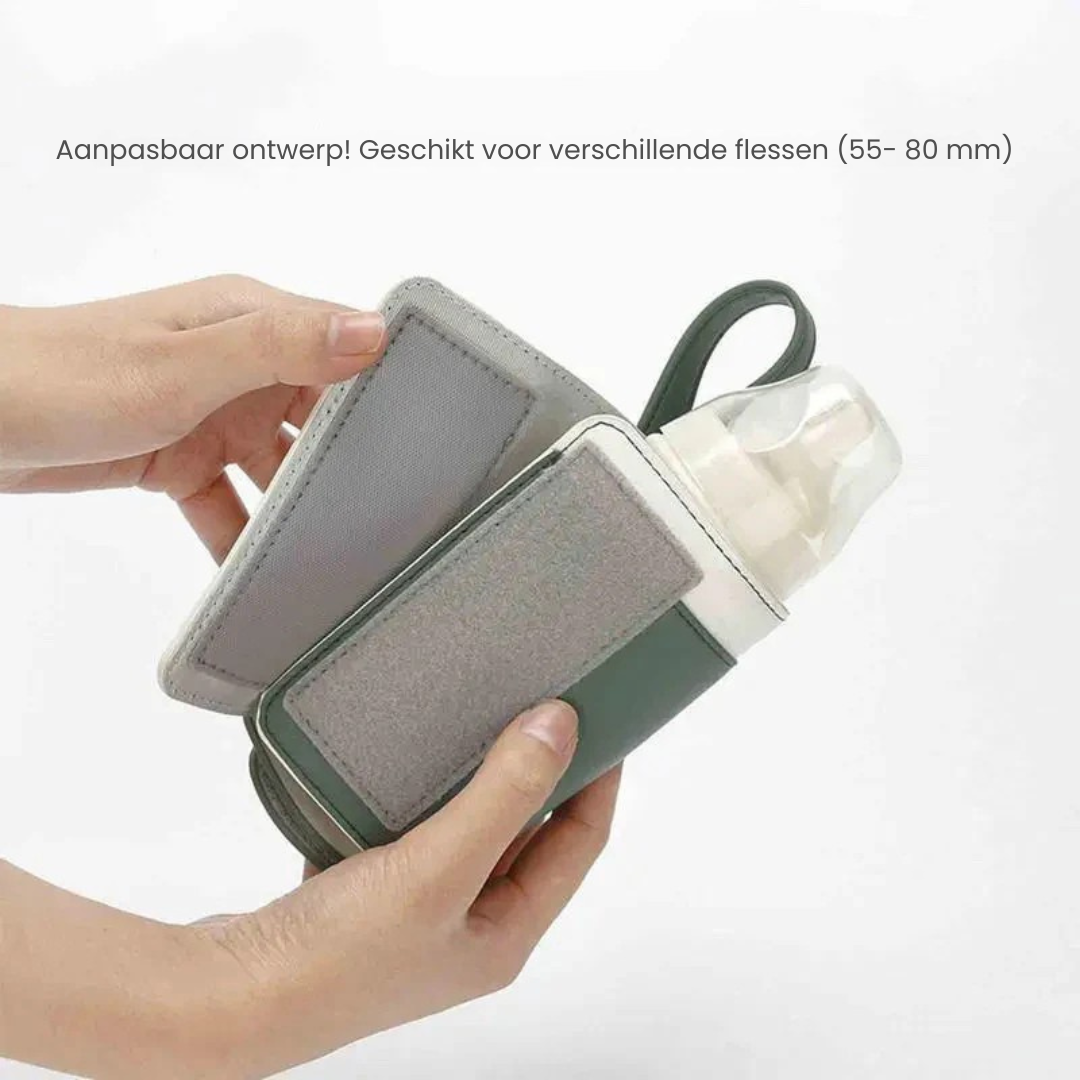 WarmNest Pro Draagbare Flesverwarmer – USB Oplaadbaar & Veilig voor Babyvoeding