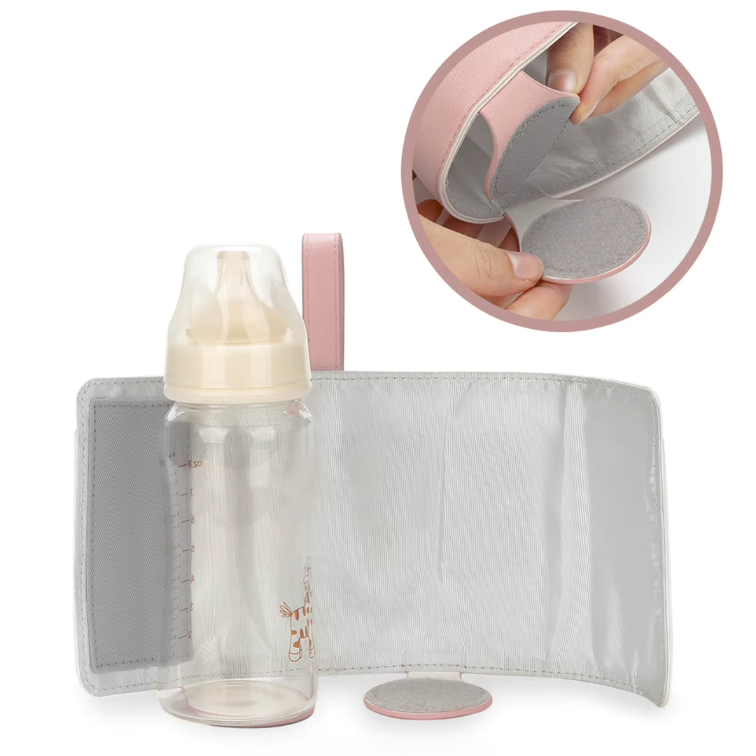 WarmNest Pro Draagbare Flesverwarmer – USB Oplaadbaar & Veilig voor Babyvoeding