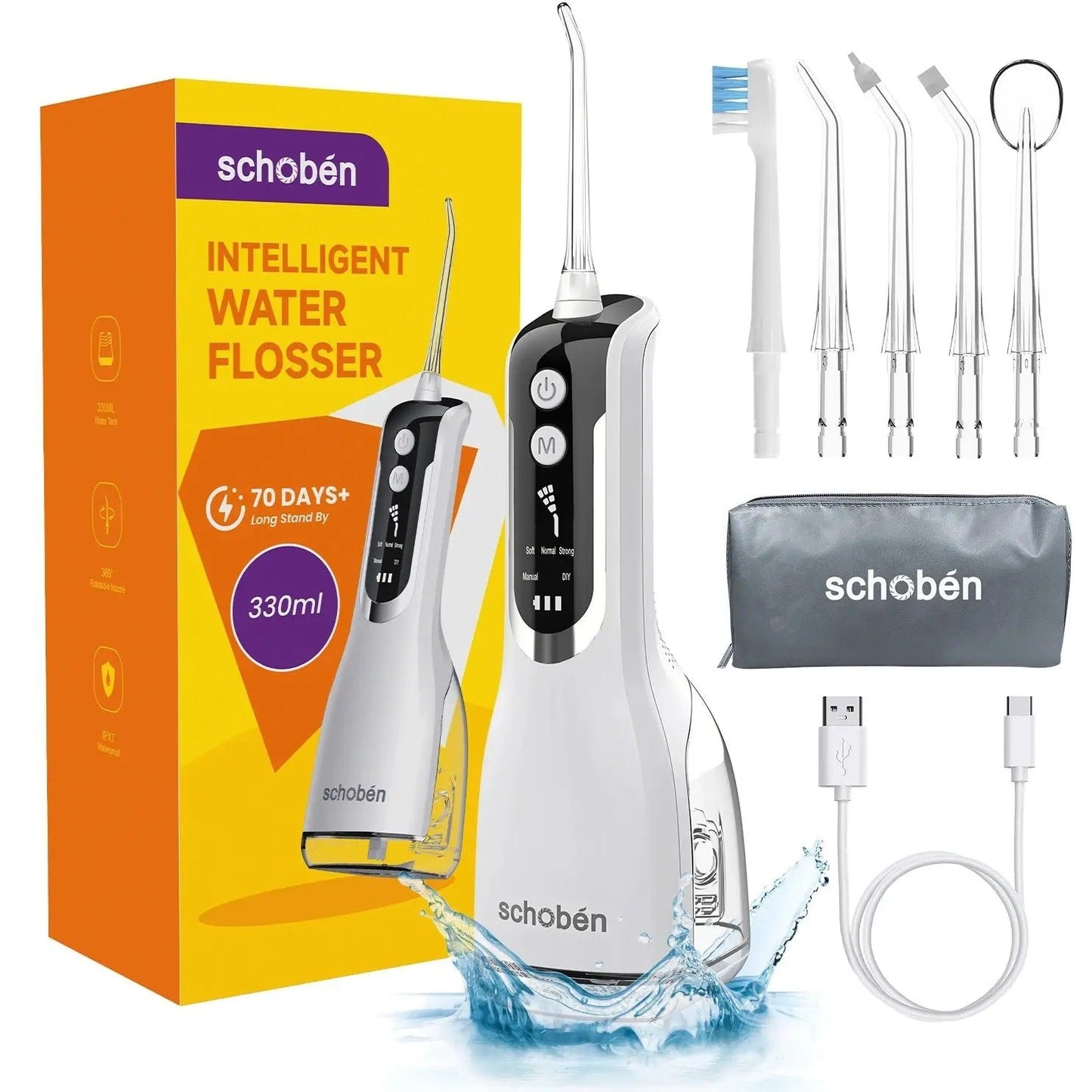 Waterflosser Draadloos | Jet Tandenreiniger voor Gezond Tandvlees & Orthodontische Zorg
