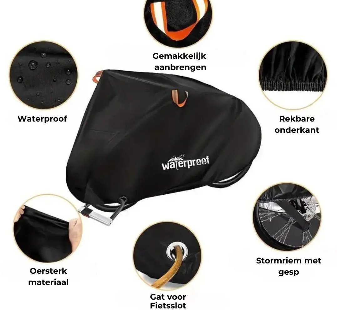 Weerbestendige Fietsbeschermer – Waterdichte Fietshoes met UV-Coating en Slotgat