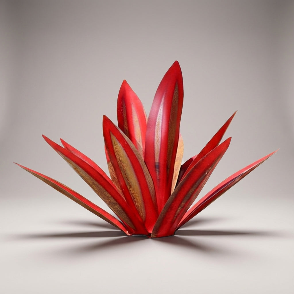 AgavaLicht Metalen Tuinornament Agave Met Solar LED