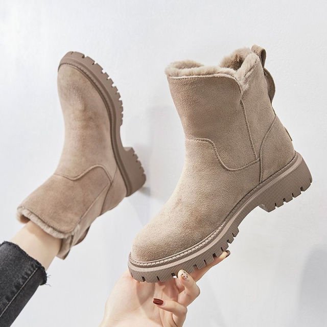 Warme Dameslaarzen Lurena – Waterdichte Winterboots met Bontvoering