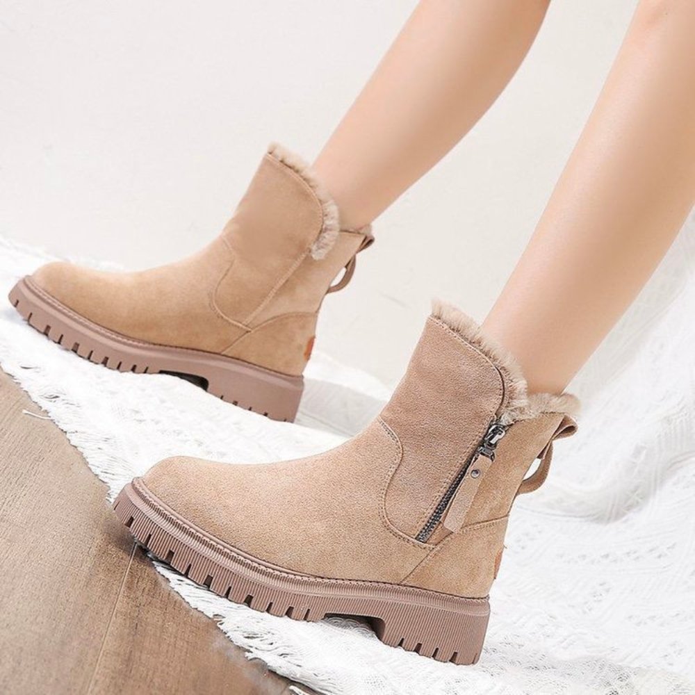 Warme Dameslaarzen Lurena – Waterdichte Winterboots met Bontvoering