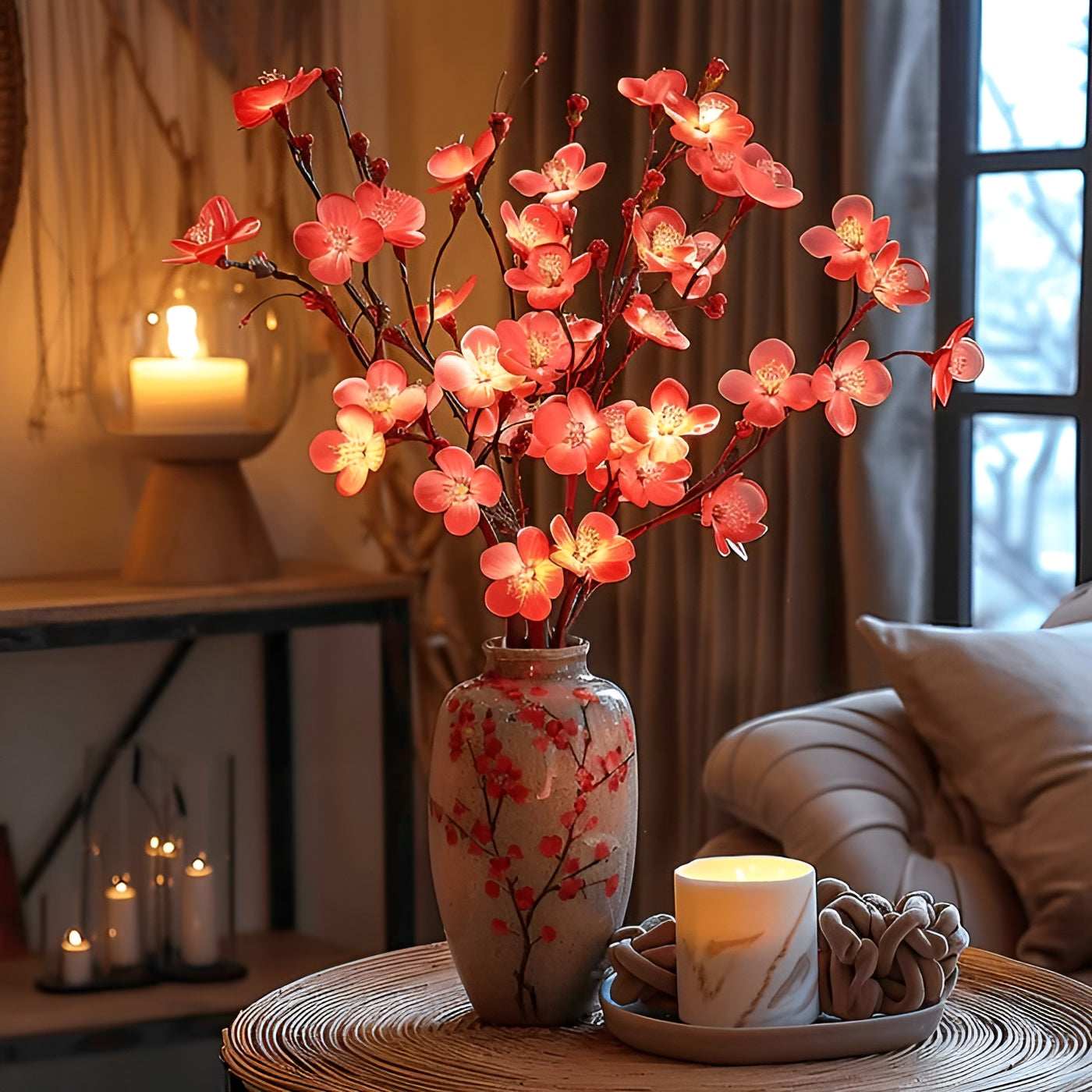 EverLeaf Light – Natuurlijke Olijftak LED Lamp voor Sfeervolle Verlichting