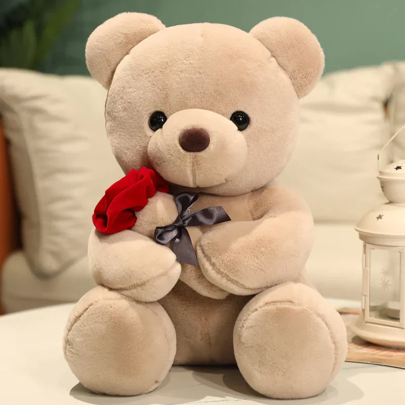 Zachte Teddybeer Knuffel Met Rozen – Het Perfecte Romantische Cadeau Voor Valentijn of Je Geliefde
