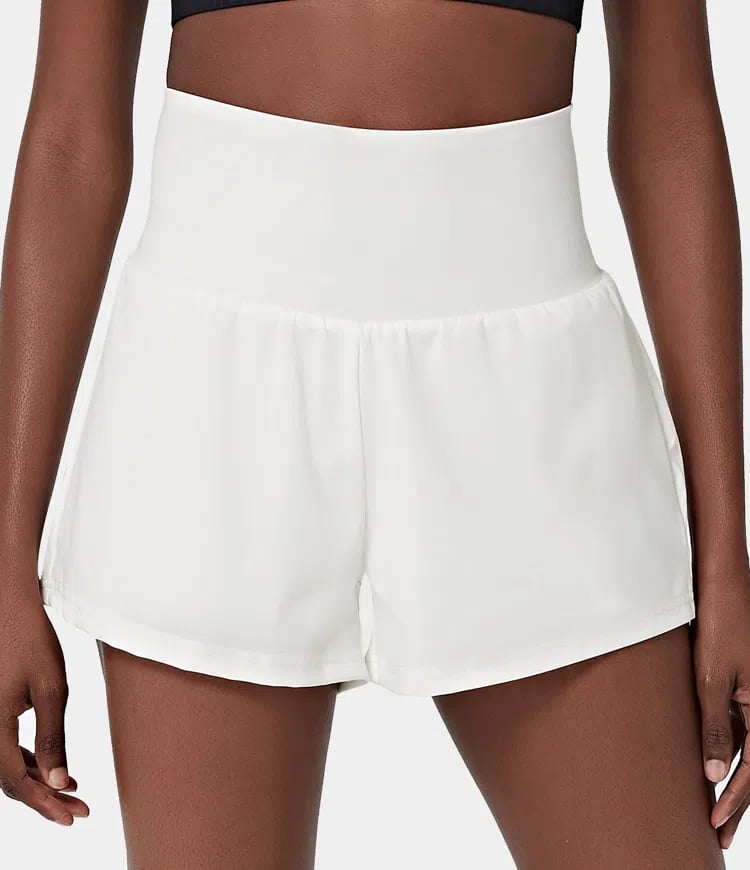Dames Sportshort met Hoge Taille en Binnenbroek – De Beweegvrije Active Fit