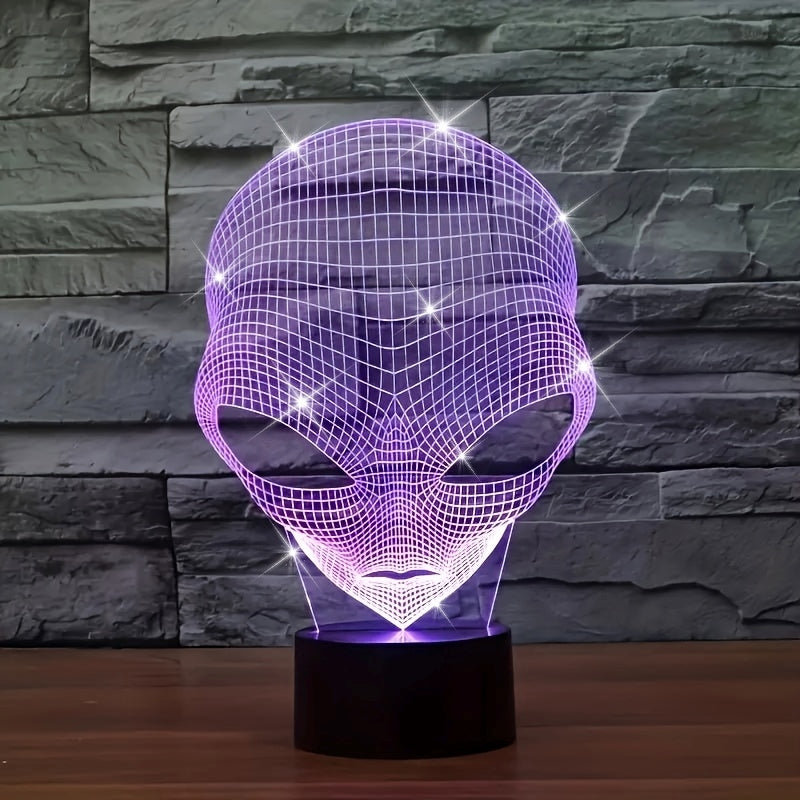 AstroLicht – 3D-alienlamp met LED kleurverlichting en touchbediening