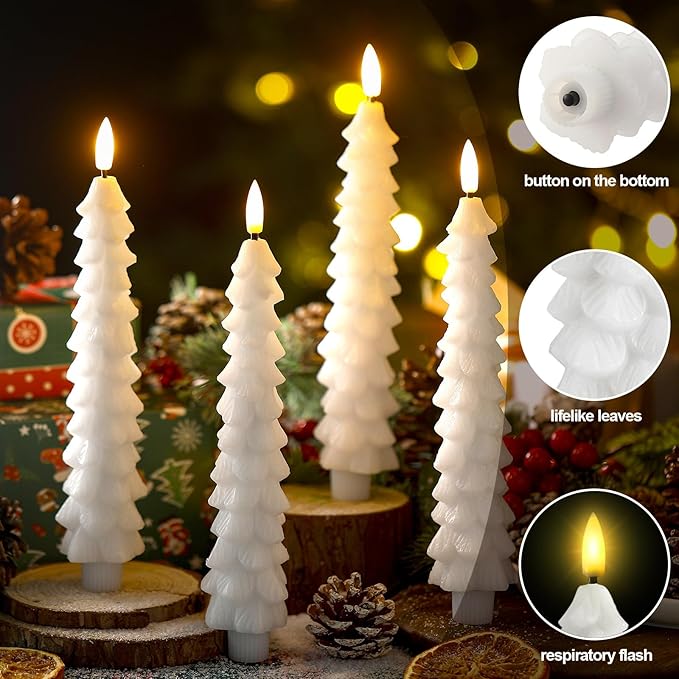 Vlamloze LED Kaarsen met Afstandsbediening – Realistisch 3D-Flikkeren Model LumaGlow