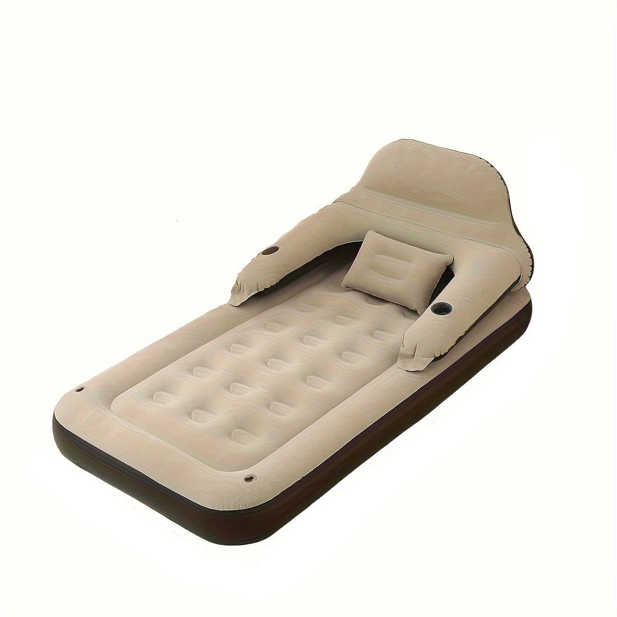 FlexiRust Opblaasmatras – Luxe Slaapcomfort met Rugsteun en Geïntegreerde Pomp