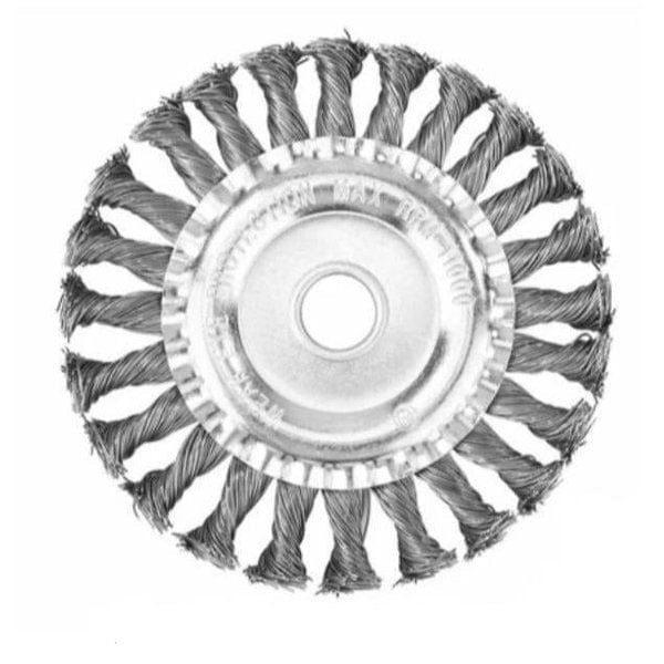 SteelTwist Onkruidborstel – 360° Trimmerblad van Gevlochten Staal (15 cm)