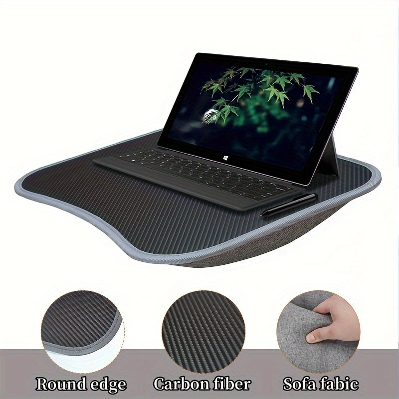 Draagbare Laptopdesk met Zachte Onderzijde – Voor Bed, Bank en Onderweg