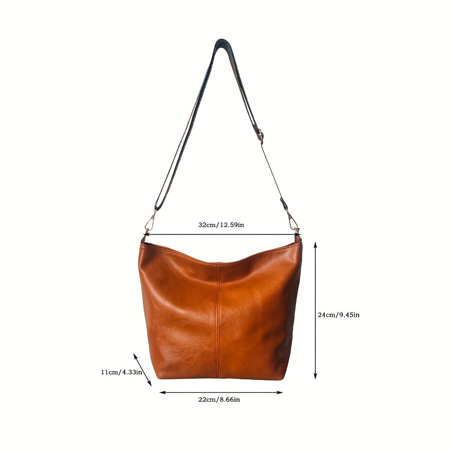 CityPure PU Messengerbag – Witte Stedelijke Schoudertas met Ritssluiting
