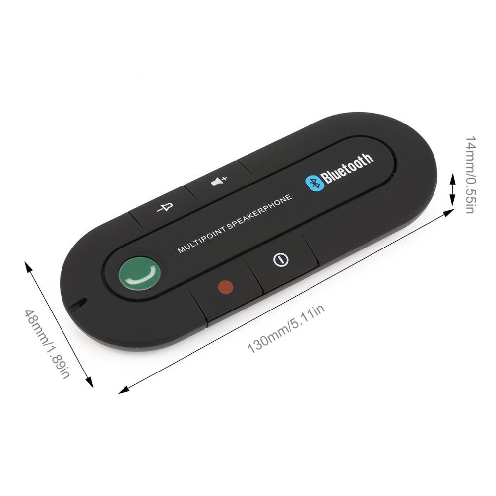 Draadloze Bluetooth Handsfree Carkit met Magnetische Zonneklep Bevestiging