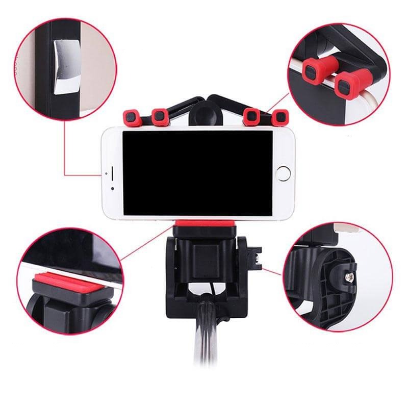 Selfie-Stick "BeeldBoog" met 360° Rotatie & Bluetooth Afstandsbediening