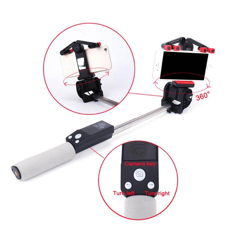Selfie-Stick "BeeldBoog" met 360° Rotatie & Bluetooth Afstandsbediening