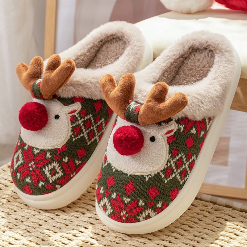Kerst Huissloffen met Geborduurde Stof