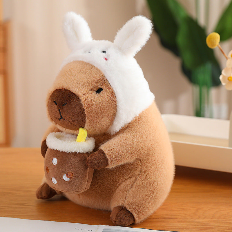 Pluche Knuffeldier Capibara Mix | Zacht Knuffelpop in 6 Ontwerpen & 2 Maten