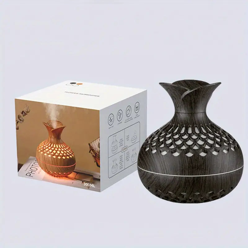 Bloem Aroma Vernevelaar - Moderne Diffuser met Nachtlampje