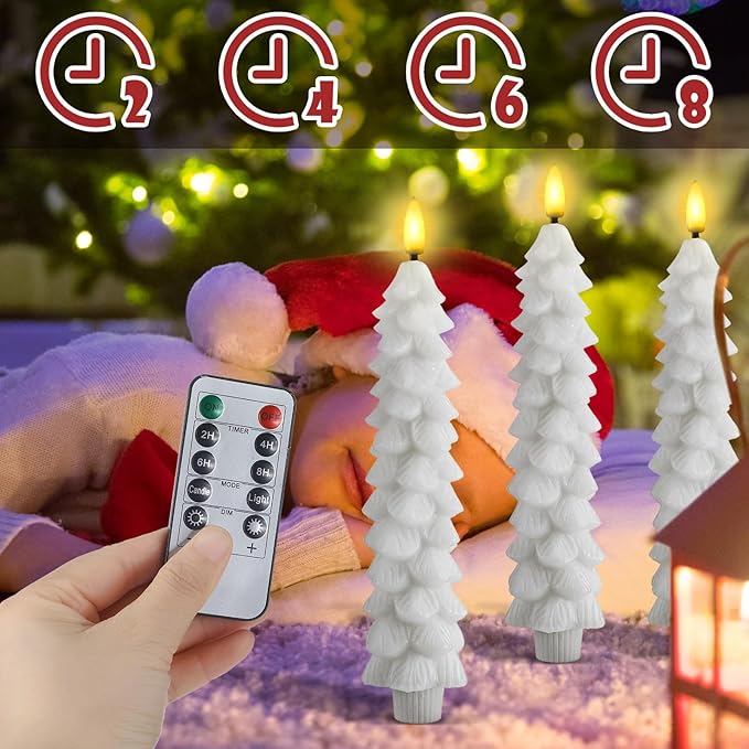 Vlamloze LED Kaarsen met Afstandsbediening – Realistisch 3D-Flikkeren Model LumaGlow