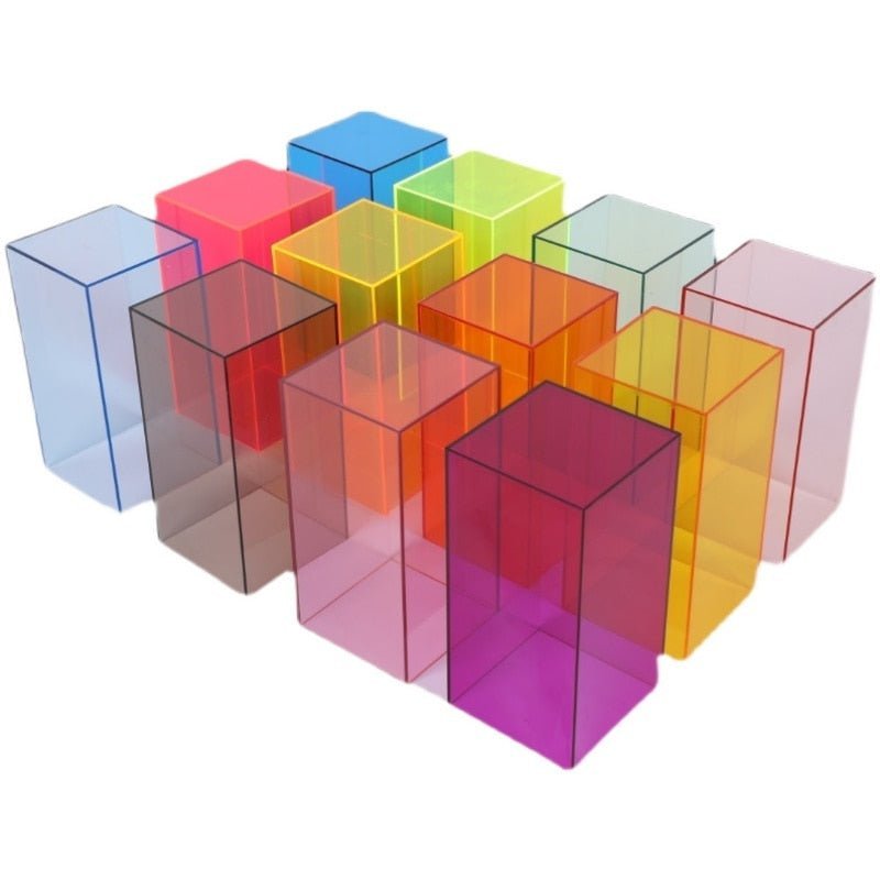 Kleurrijke Acryl Displaybox VitrinaLicht – Voor Verzamelobjecten en Accessoires