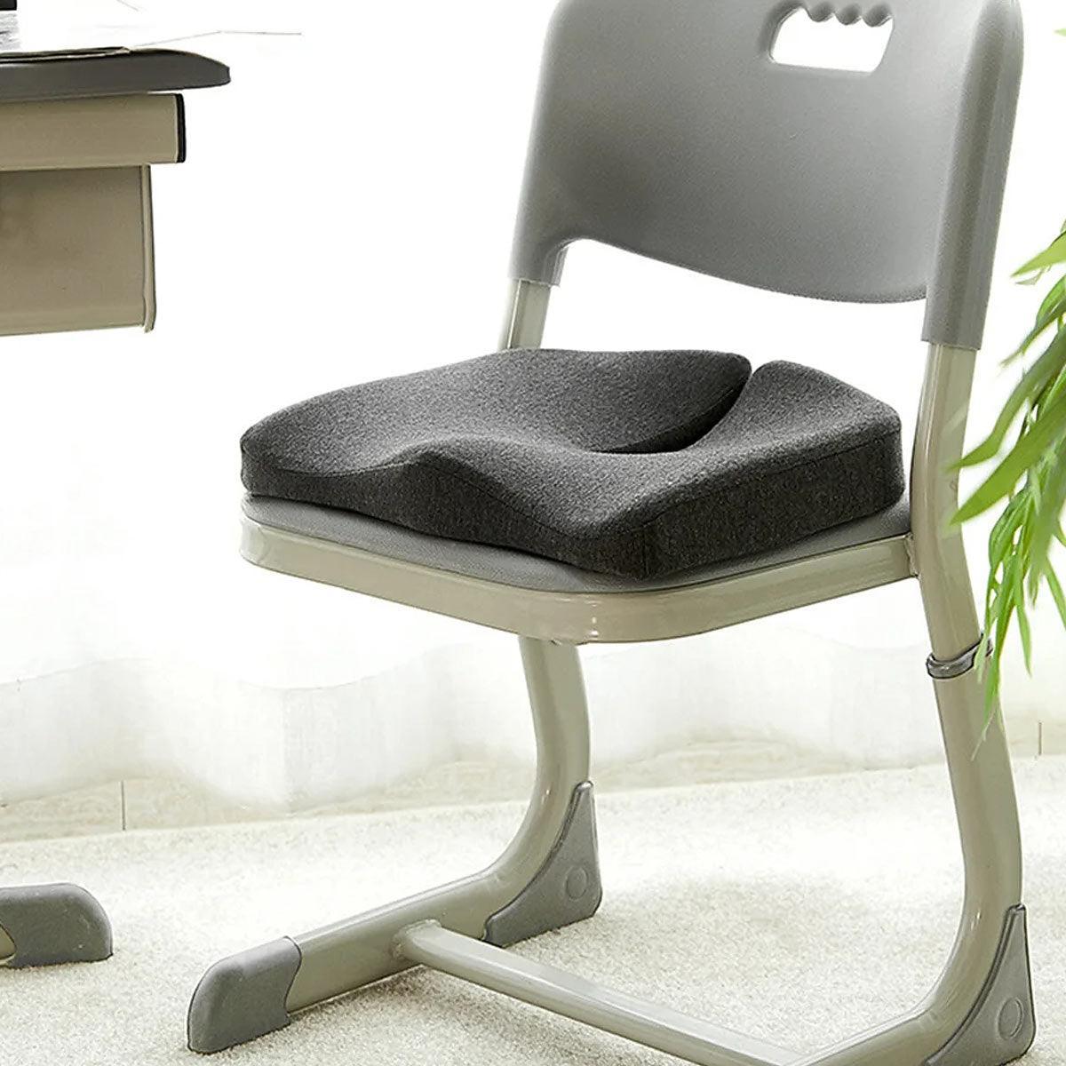 ErgoRelief Zitkussen – Ergonomisch Traagschuim Kussen voor Rug en Staartbeen
