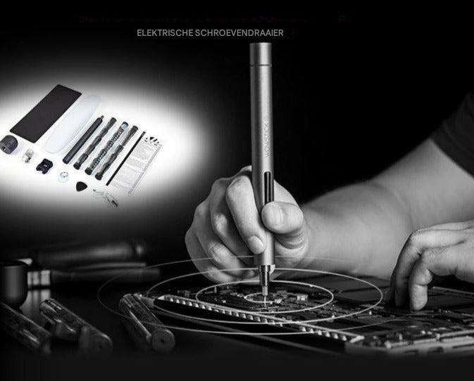 Elektrische Precisieschroevendraaier "Vortex" – Draadloos & Oplaadbaar