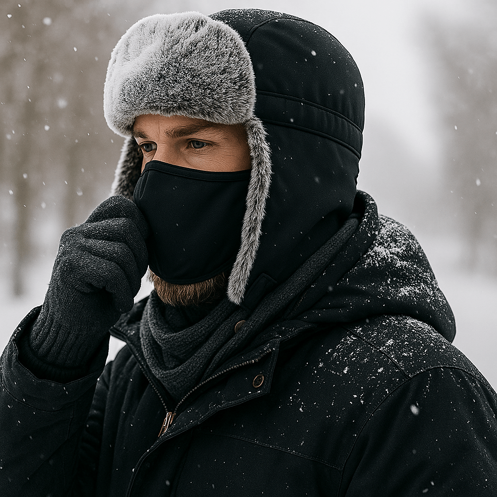 Wintermuts met Fleecevoering en Windbescherming voor Koude Dagen