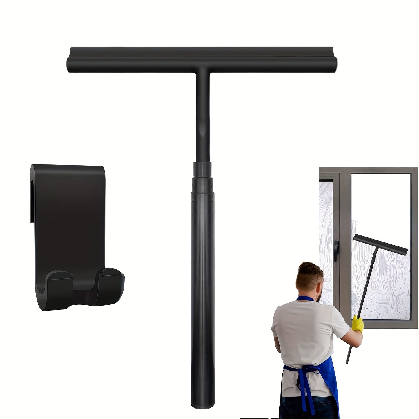 Telescopische Douchewisser met Uitschuifbare Steel