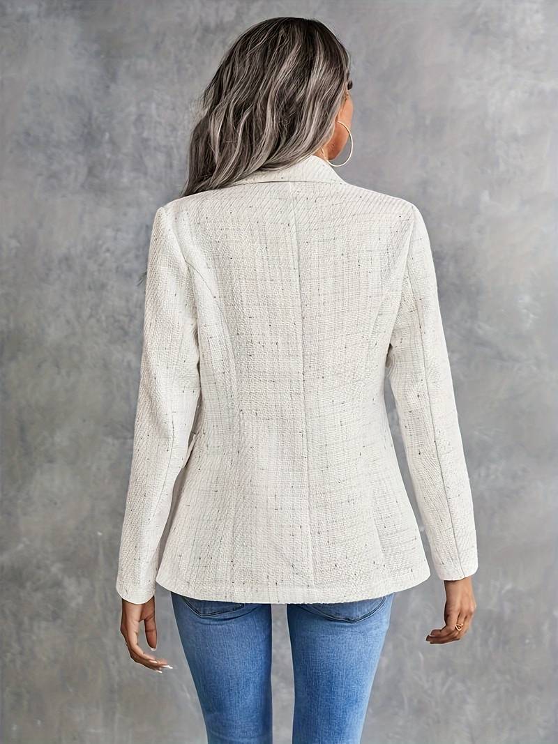 Tweed Blazer Eleganzia – Chique Damesblazer voor Business en Casual Look