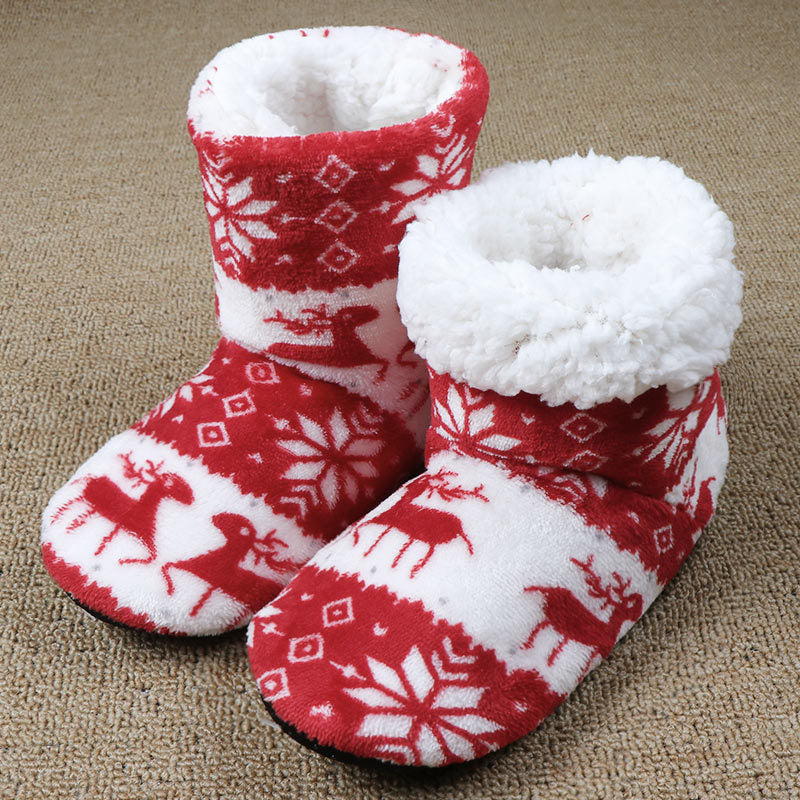 Warme Kerst Huissloffen van Koraal Fleece