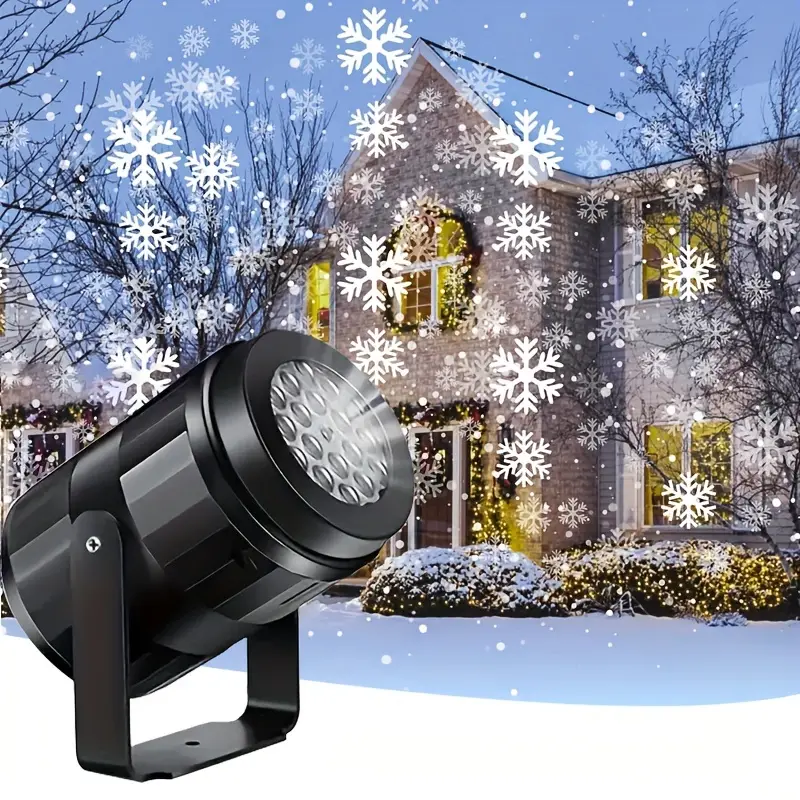Magische Sneeuwvlokken Kerstprojector – LED lichtshow voor binnen en buiten