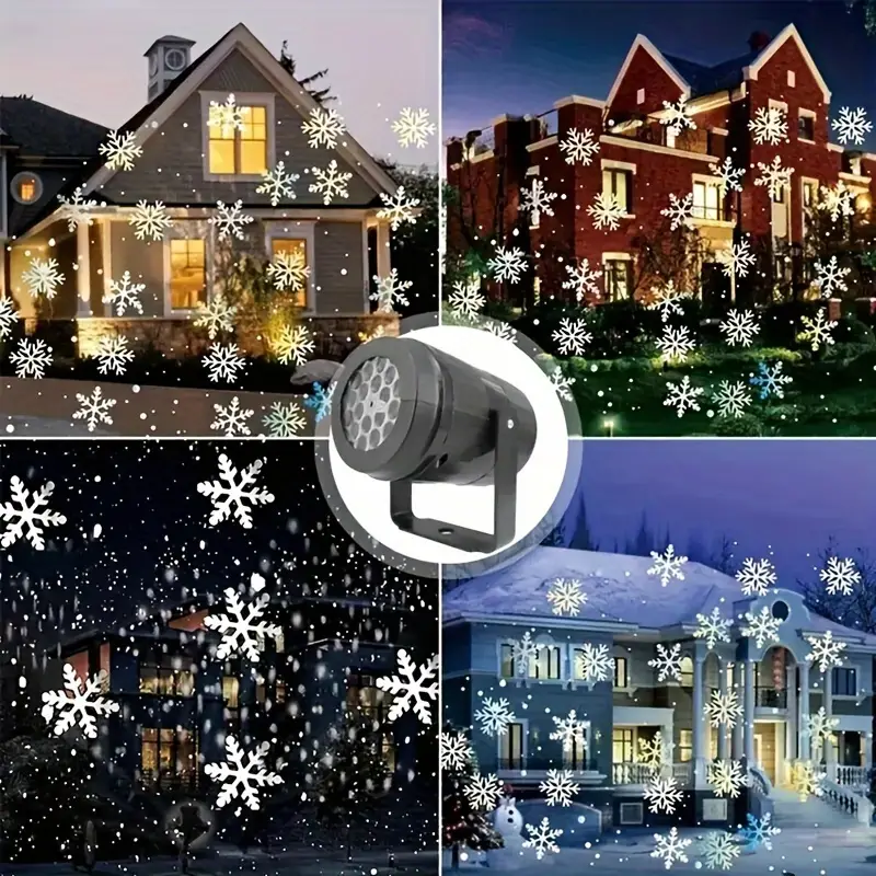 Magische Sneeuwvlokken Kerstprojector – LED lichtshow voor binnen en buiten