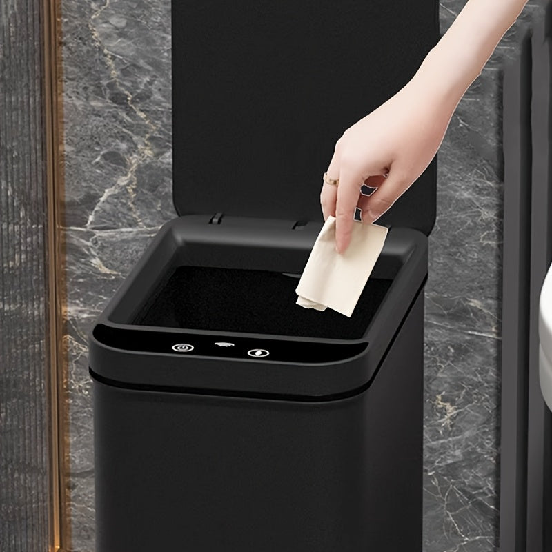Set van 2 Slimme Sensor Prullenbakken – Touchless en Compact (Zwart)