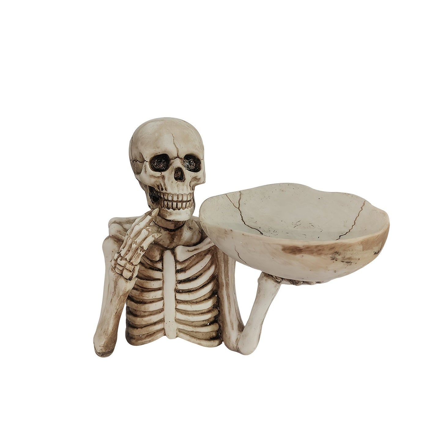 GhoulBowl Schedel Kom – Resin Halloween Snoepschaal en Gotische Decoratie