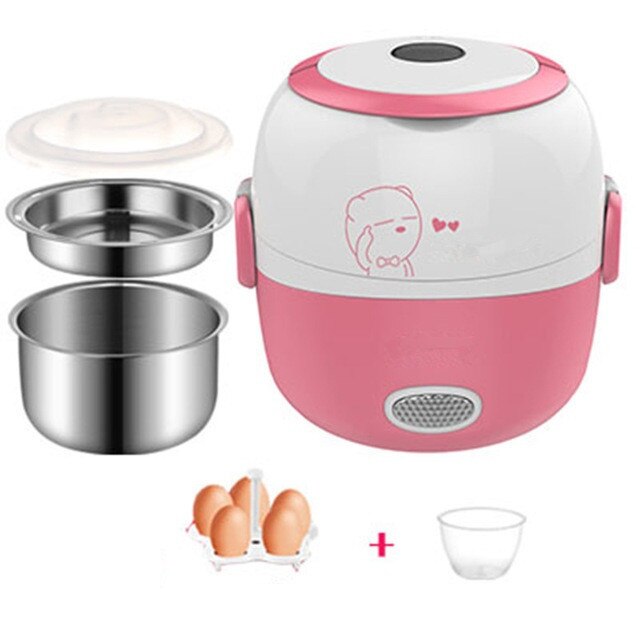 SteamMate Elektrische Lunchbox – Koken, Stomen & Warmhouden – 1L – 200W