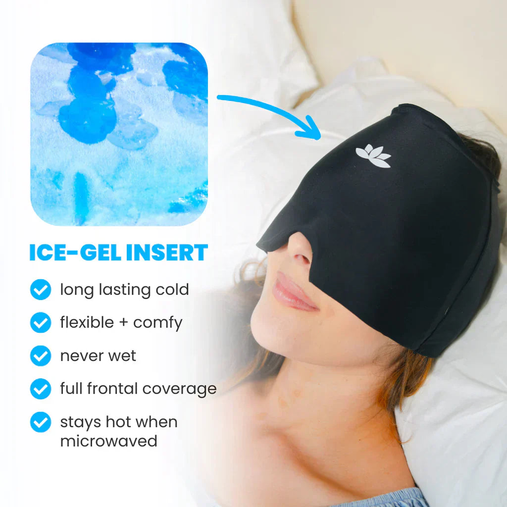 HoofdRelax Warm-Koud Therapie Masker – Verlicht Migraine & Hoofdpijn Direct