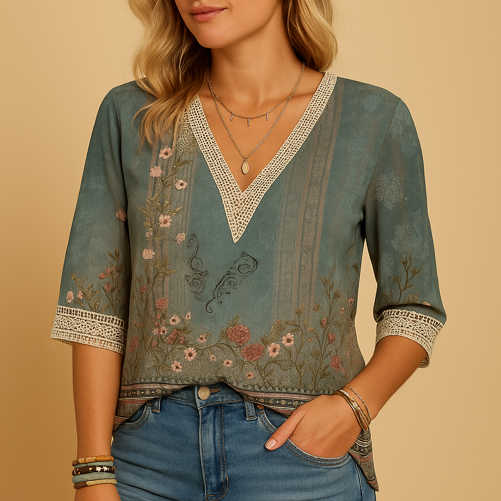 Lunaria Dames Blouse – Elegant, Comfortabel en Tijdloos