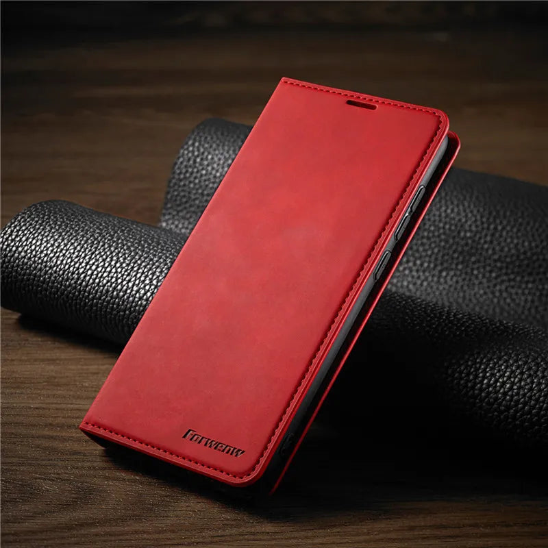Lederen iPhone hoesje met magneetring – beschermend en magnetisch