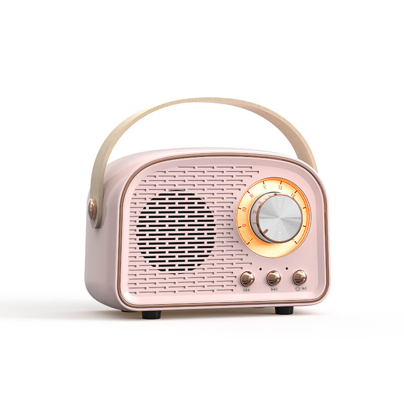 Retro Draagbare Bluetooth-Luidspreker met FM-Radio – Vintage Geluid
