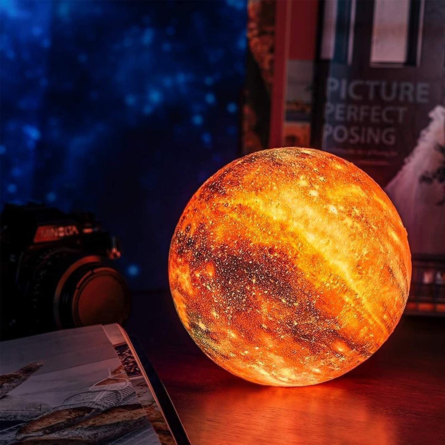 SterrenGlans Galaxy Lamp – LED Nachtlampje met Touch Bediening