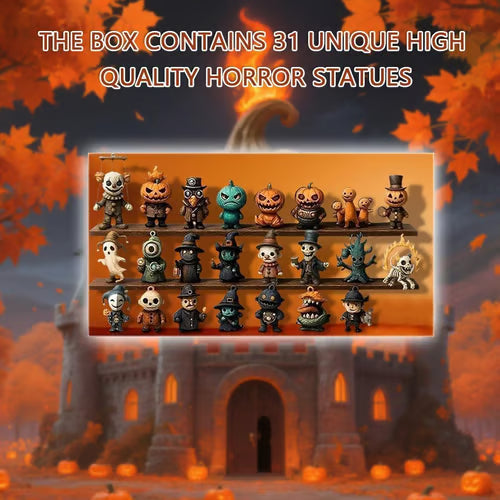 Halloween Countdown Box – 31 Figuren en Mini Decoraties