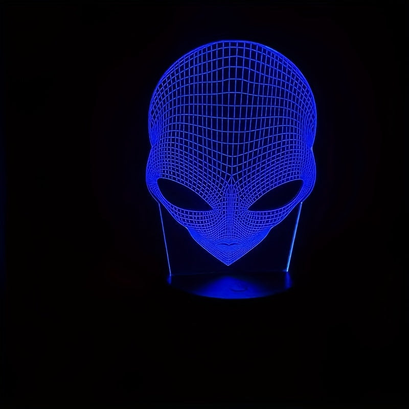 AstroLicht – 3D-alienlamp met LED kleurverlichting en touchbediening