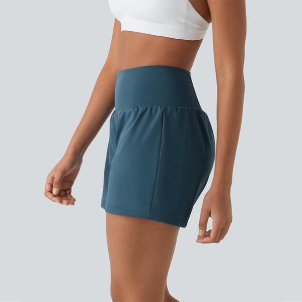 Dames Sportshort met Hoge Taille en Binnenbroek – De Beweegvrije Active Fit