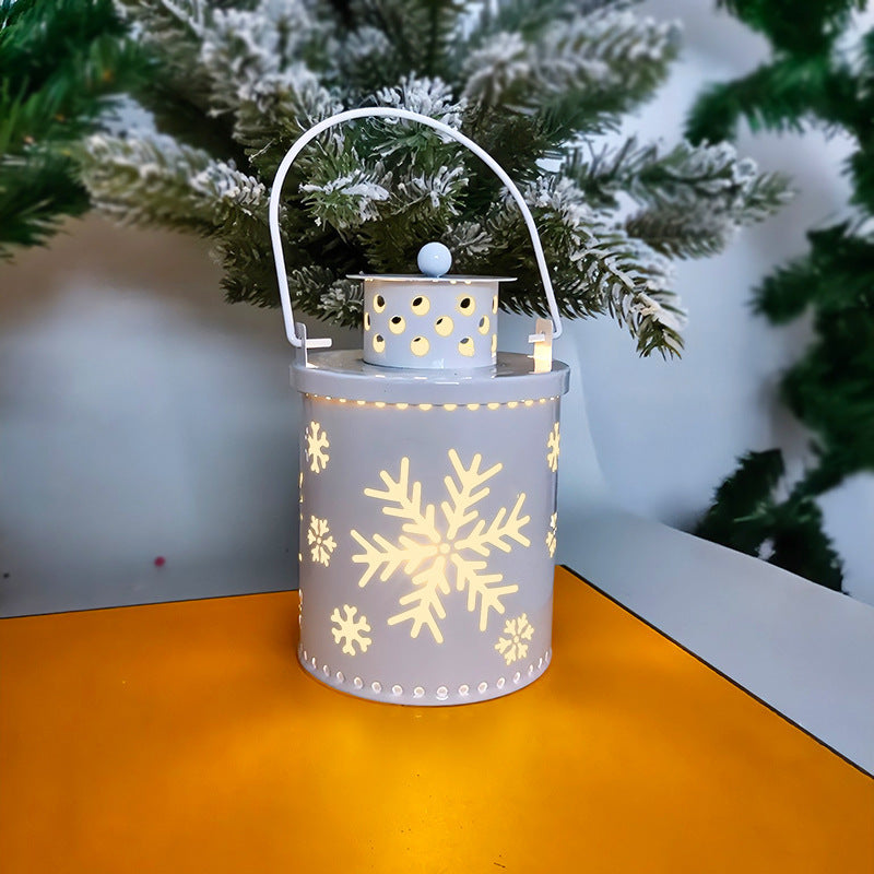 Elektronische Kerstkaars met Flikkerend LED Licht – Decoratieve IJzeren Kandelaar voor Binnen