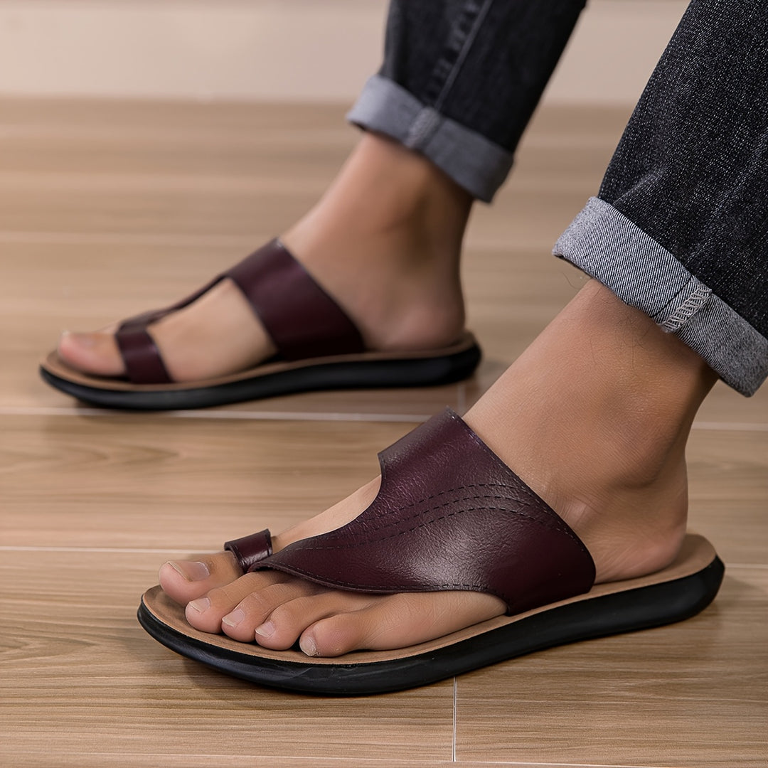 Vintage Heren Slippers – Antislip Zool – Lichtgewicht & Ademend – Casual Zomer Schoenen