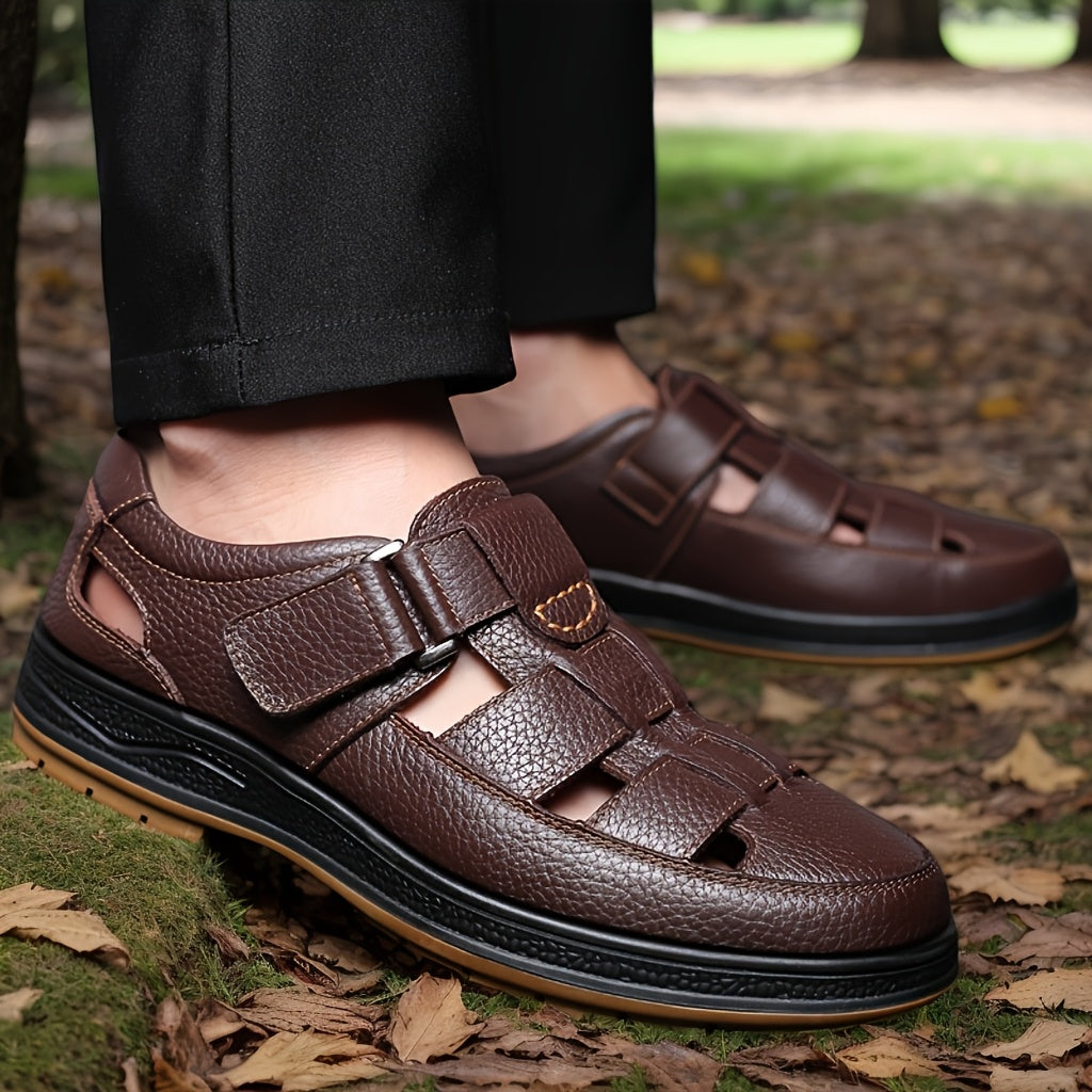 Heren Zomersandalen LeerComfort – Ademend, Antislip en Duurzaam